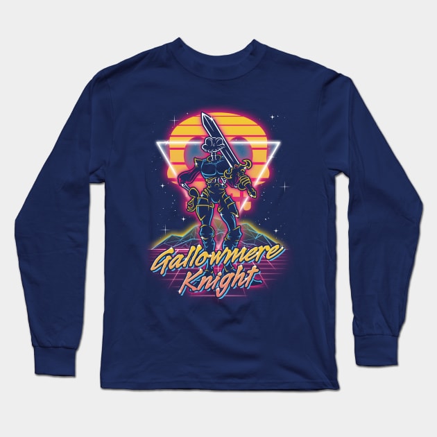 Retro Gallowmere Knight Long Sleeve T-Shirt by Olipop